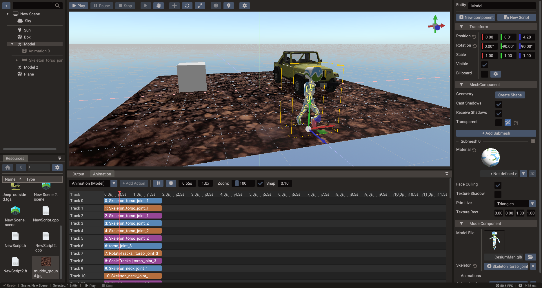 Animation timeline