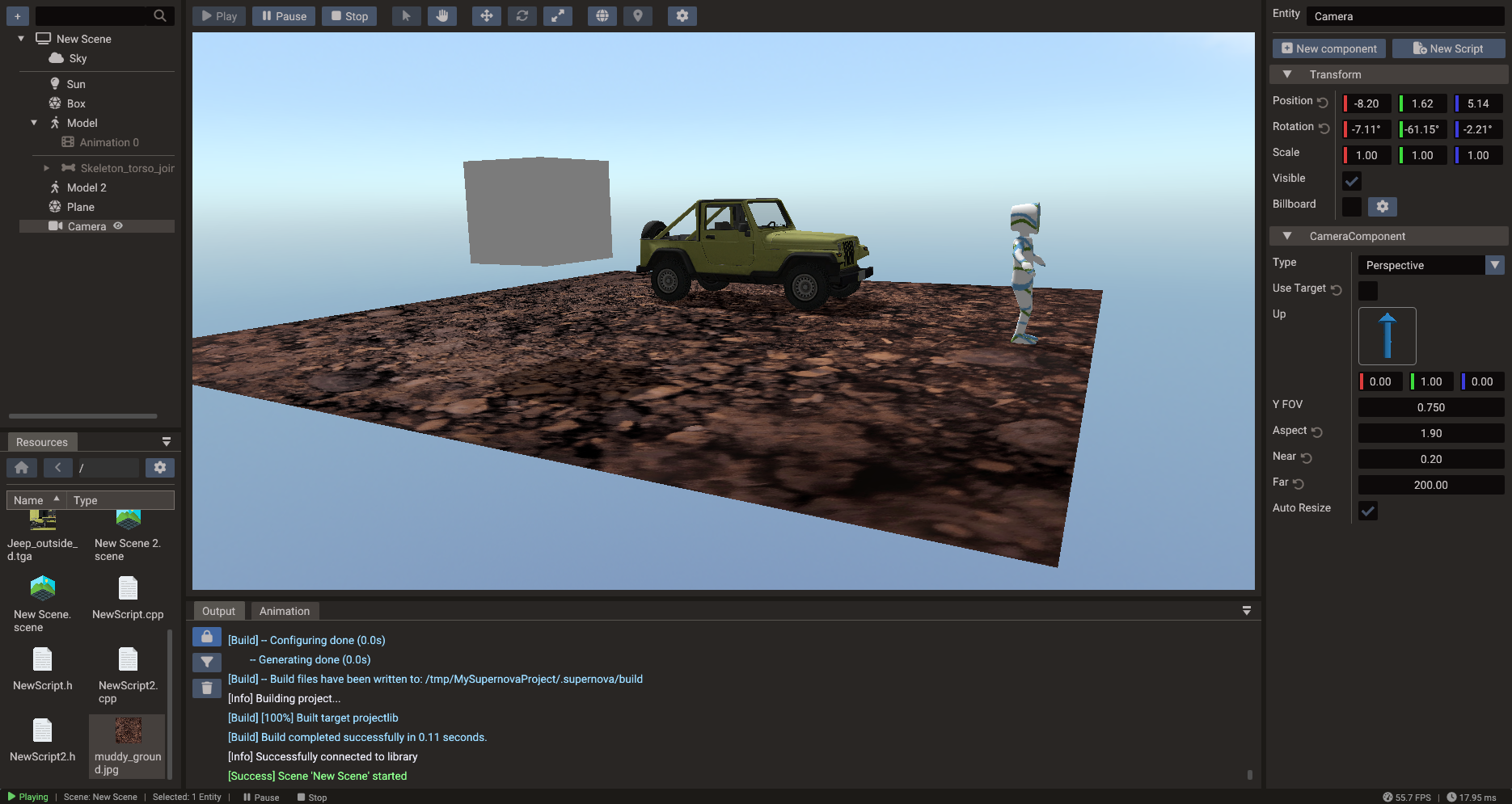 Camera and build tools