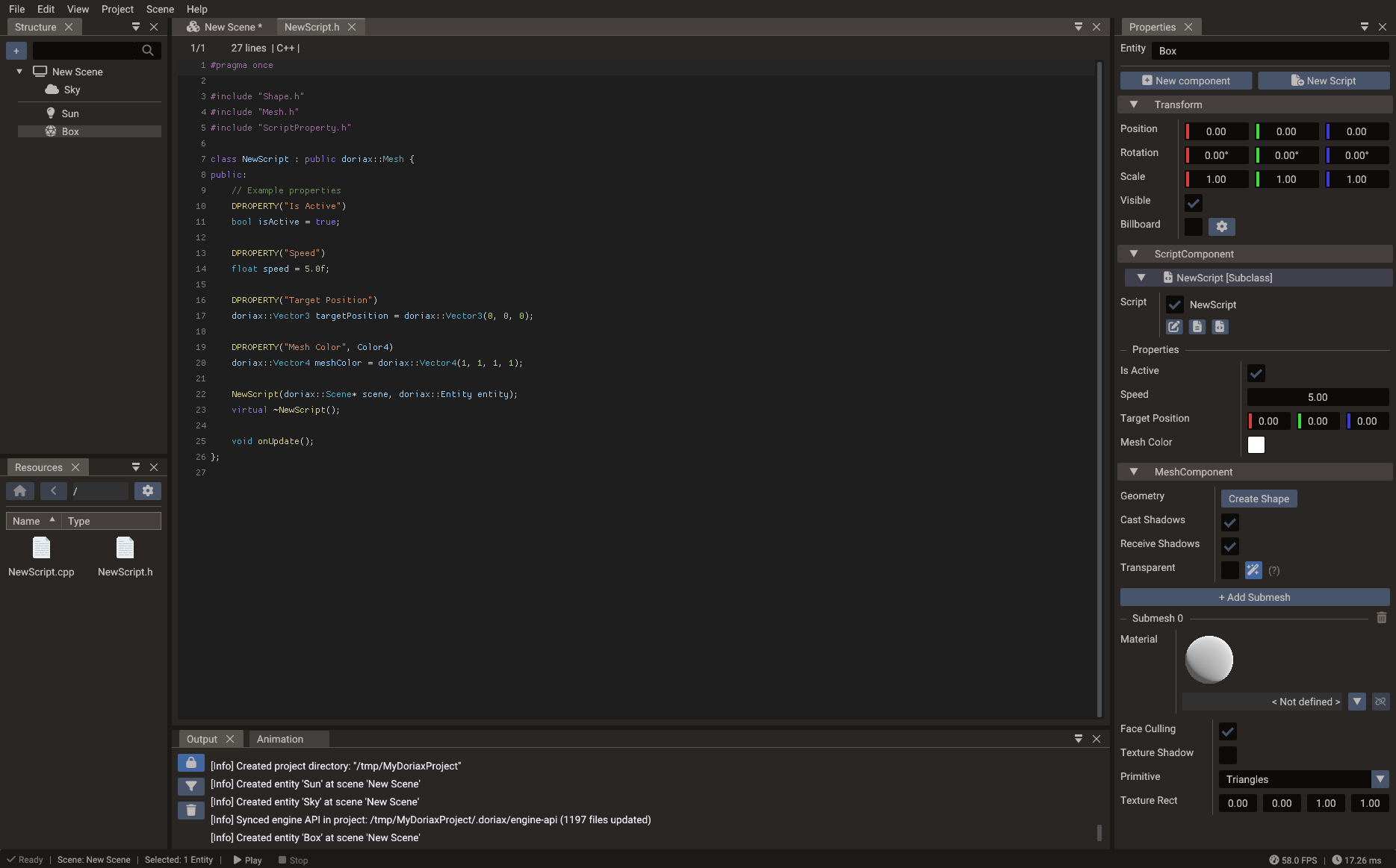 DPROPERTY macro in C++ script
