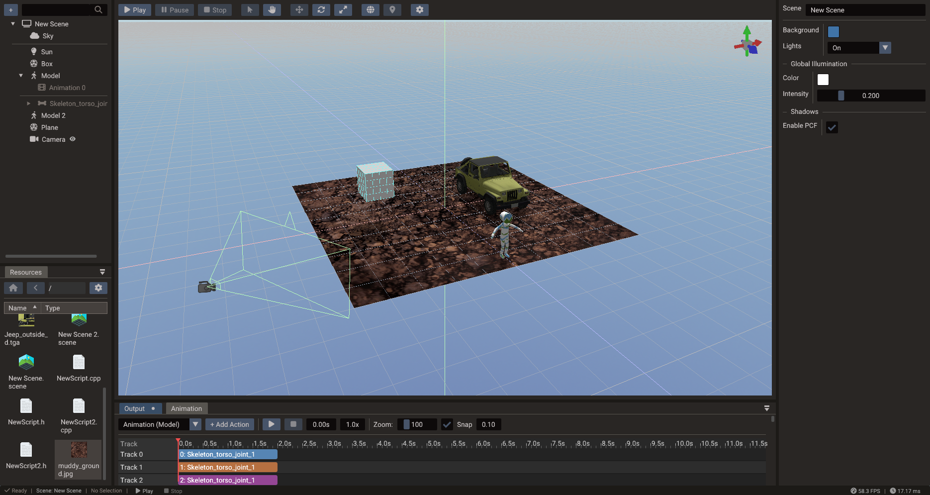 Physics in the editor