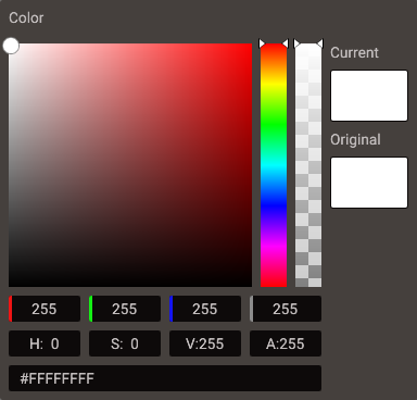 The color picker